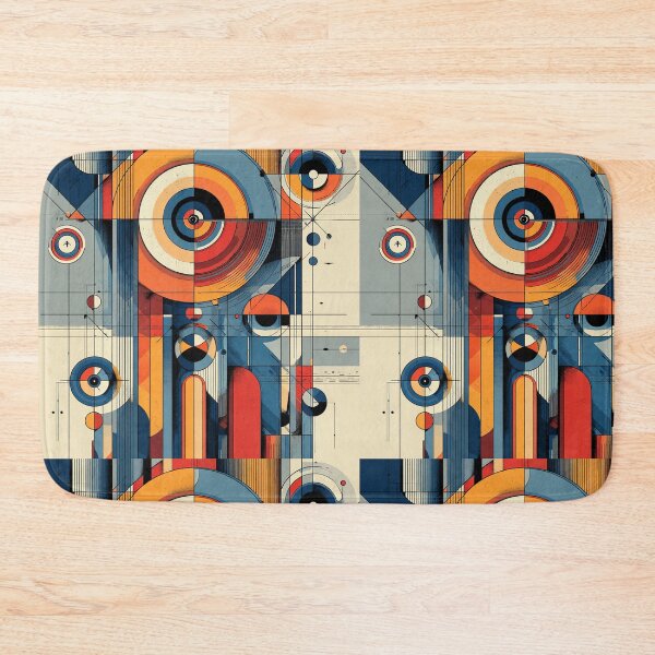 Item preview, Bauhaus Dialed In - Geometric Shapes Linear Modern Art designed and sold by Mermaid's Whimsy.