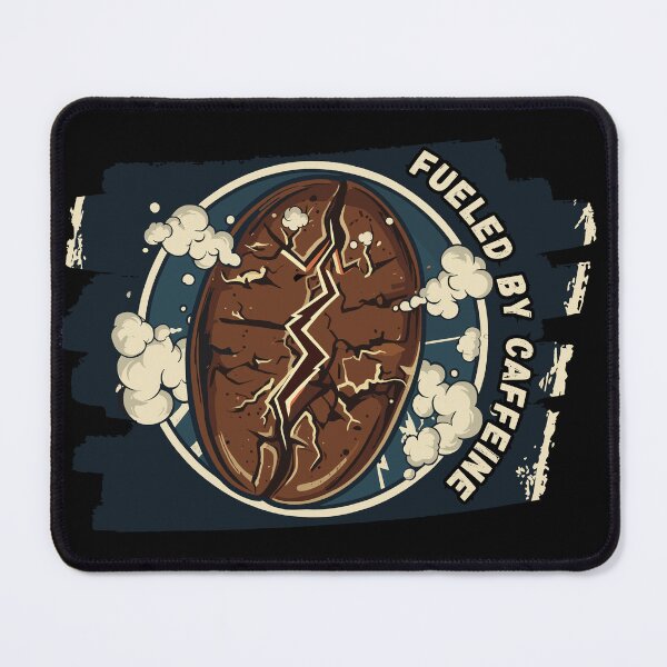 Item preview, Fueled by Caffeine - Cracking Coffee Bean - Power Drinker designed and sold by SplashPixel.