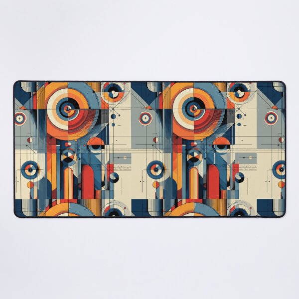 Item preview, Bauhaus Dialed In - Geometric Shapes Linear Modern Art designed and sold by Mermaid's Whimsy.