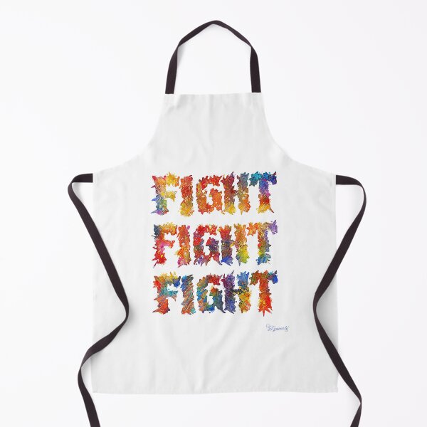 Item preview, FIGHT FIGHT FIGHT - Energy boost typography - A burst of color and courage designed and sold by Greenwald Gallery.