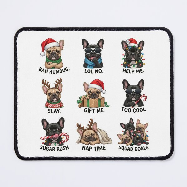 Item preview, Bah Humbug Funny French Bulldog Cartoon Mascot for Dog Lover designed and sold by chattsuede.