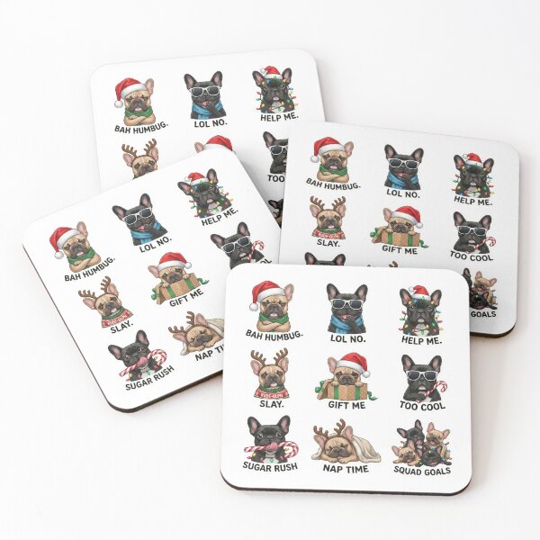 Item preview, Bah Humbug Funny French Bulldog Cartoon Mascot for Dog Lover designed and sold by chattsuede.