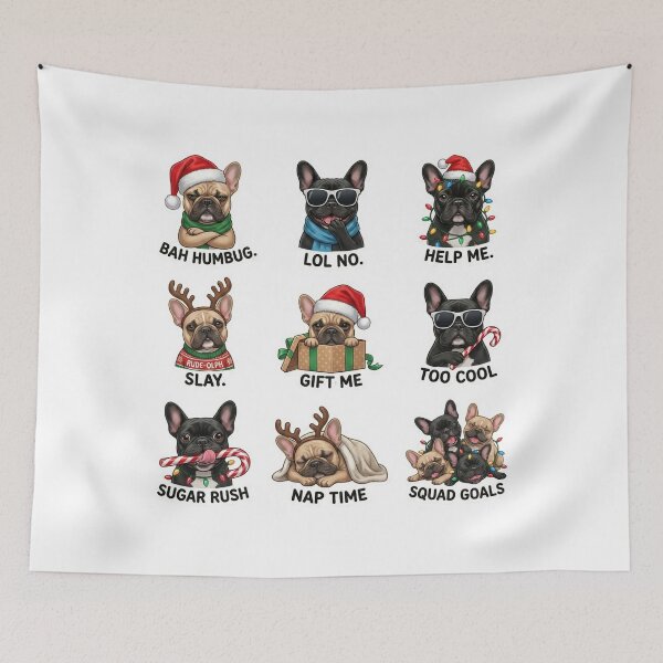 Item preview, Bah Humbug Funny French Bulldog Cartoon Mascot for Dog Lover designed and sold by chattsuede.