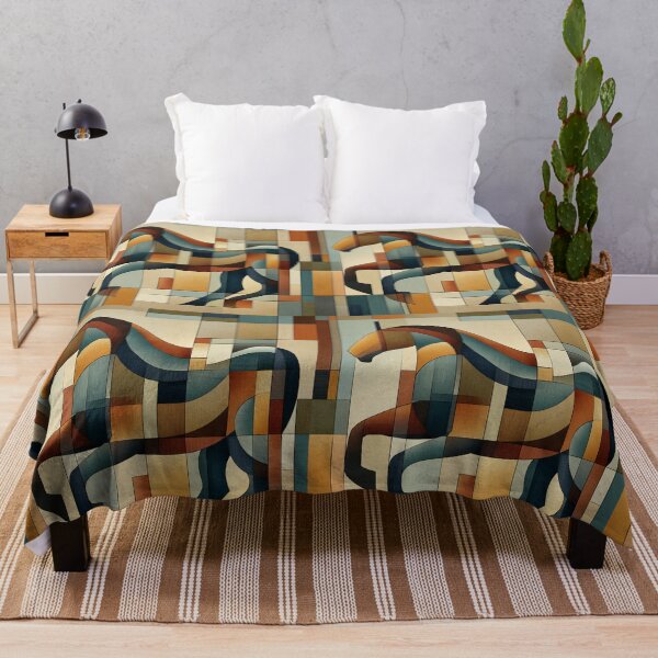 Item preview, Bauhaus Beastly Beauty - Geometric Shapes Linear Modern Art designed and sold by Mermaid's Whimsy.