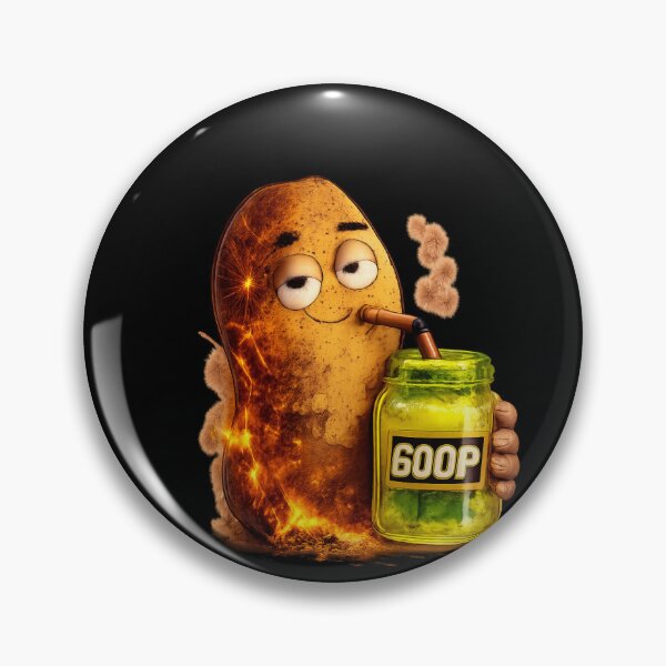 Item preview, Bungulator Goop Sip – Chill Flaming Peanut Jar Meme designed and sold by PunchDrop.