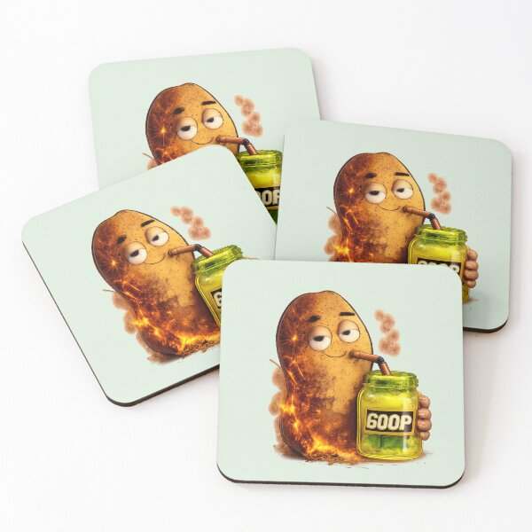 Item preview, Bungulator Goop Sip – Chill Flaming Peanut Jar Meme designed and sold by PunchDrop.