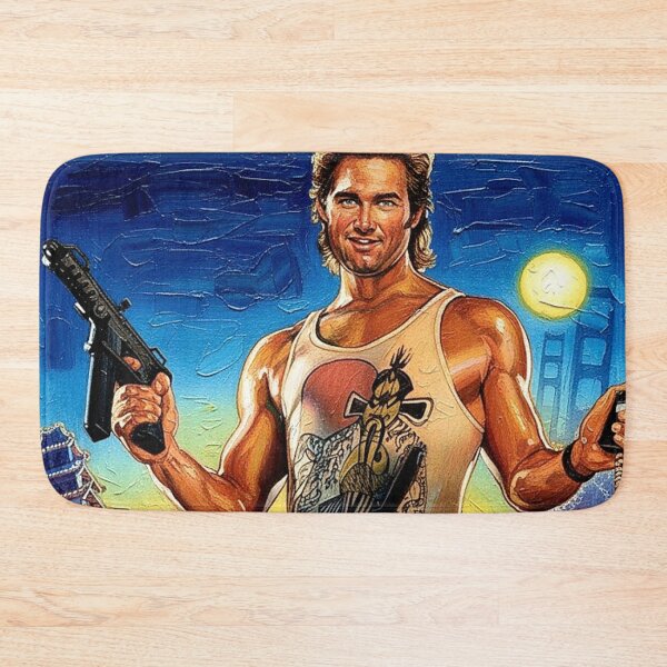 Item preview, White Tank Top Hero Two Guns Art | Giant Green Hands Chinatown Painting | Fiery 80s Cult Film Poster designed and sold by Art's Diner.
