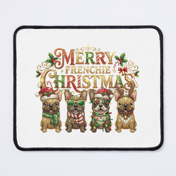 Item preview, Merry Frenchie Christmas Cute Festive Mascot for French Bulldog Lover designed and sold by chattsuede.