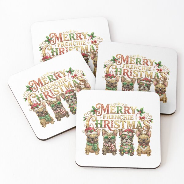Item preview, Merry Frenchie Christmas Cute Festive Mascot for French Bulldog Lover designed and sold by chattsuede.