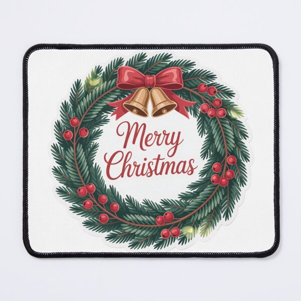 Item preview, Merry Christmas Green Wreath designed and sold by Simplybe1.