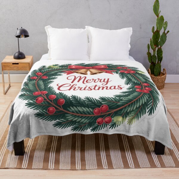 Item preview, Merry Christmas Green Wreath designed and sold by Simplybe1.
