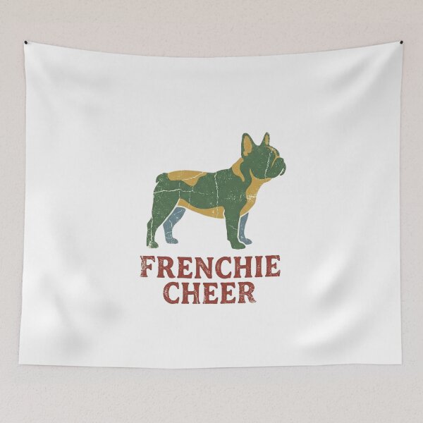 Item preview, Frenchie Cheer Retro Vintage Typography Graphic for French Bulldog Lover designed and sold by chattsuede.