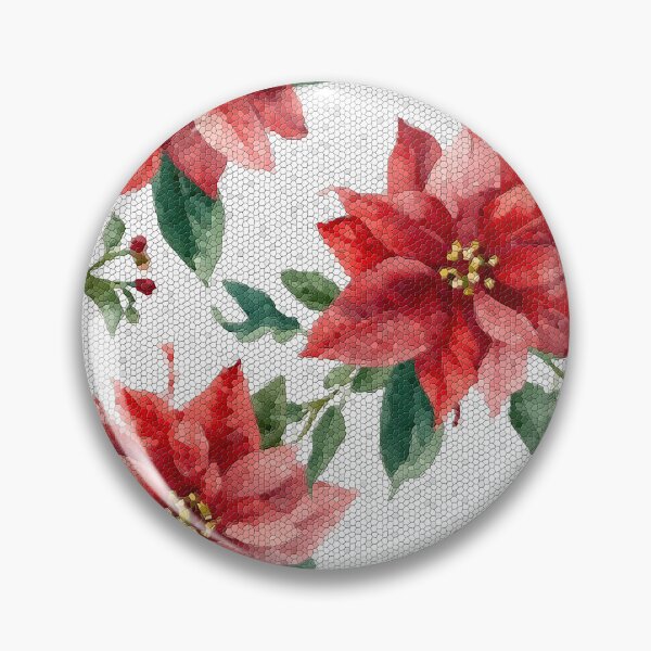 Item preview, Tiled Christmas Flower Pattern designed and sold by shaang.