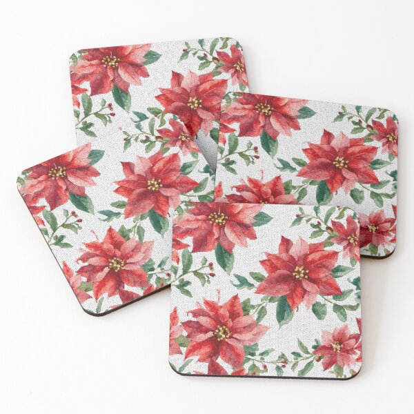 Item preview, Tiled Christmas Flower Pattern designed and sold by shaang.