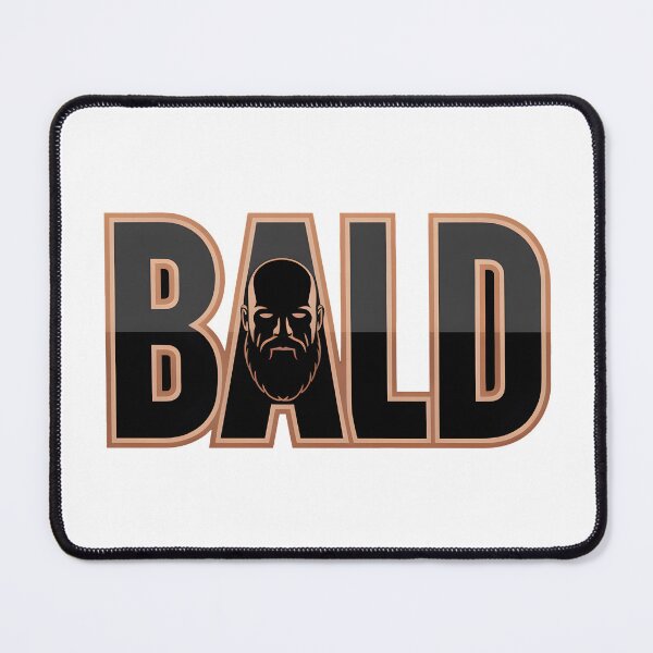 Item preview, Bald Man Cartoon - Typography with silhouette designed and sold by Museum Of Non-Existing Art.