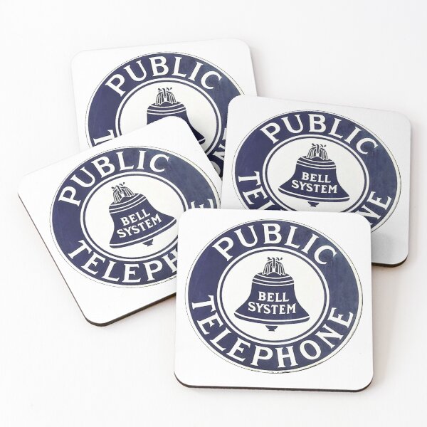 Item preview, Bell System Public Telephone Vintage Sign designed and sold by PIXEL POP DESIGNS - Beyond the Norm!.
