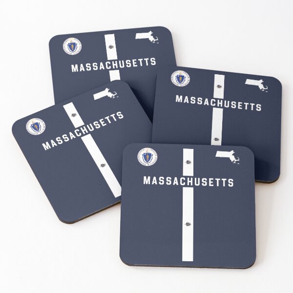 Item preview, Long Massachusetts State Flag Map | Minimalist Modern Design designed and sold by mashmosh.