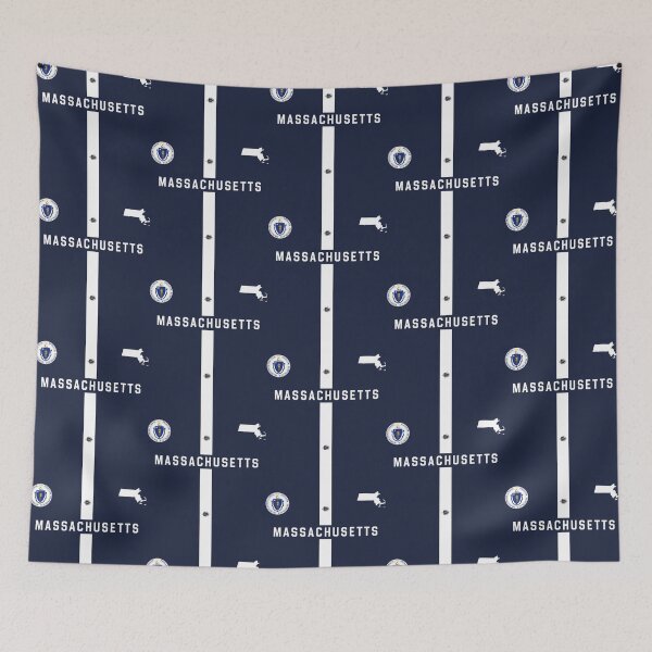 Item preview, Long Massachusetts State Flag Map | Minimalist Modern Design designed and sold by mashmosh.