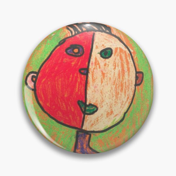 Item preview, Abstract Childlike Expressionist Portrait by Mister T. – Outsider Art and Vibrant Colors designed and sold by CHTIMUG.