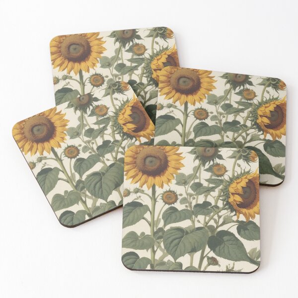 Item preview, Vintage Inspired Sunflower Artwork designed and sold by Nicole-Cherie.