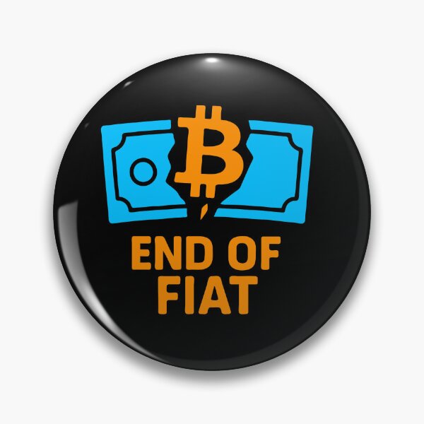 Item preview, END OF FIAT – Bitcoin Tearing Through Tradition designed and sold by BitCrop.