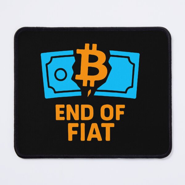 Item preview, END OF FIAT – Bitcoin Tearing Through Tradition designed and sold by BitCrop.