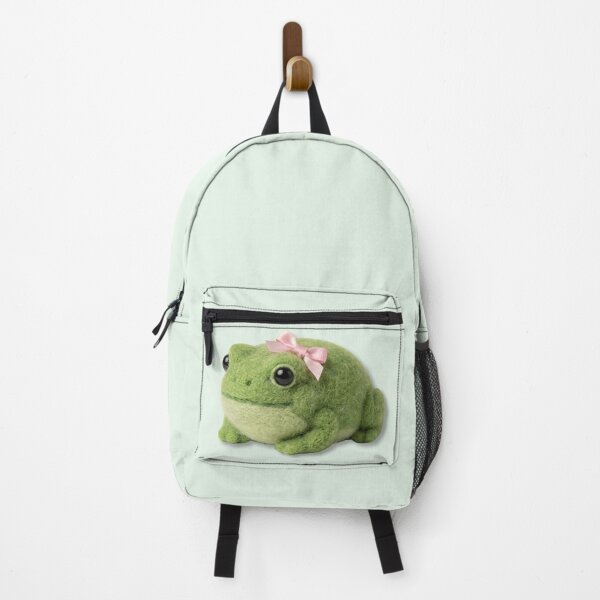 Item preview, Midori the Coquette Frog (Needle Felt Plushcore) designed and sold by Velvet Studio | Sailguga.