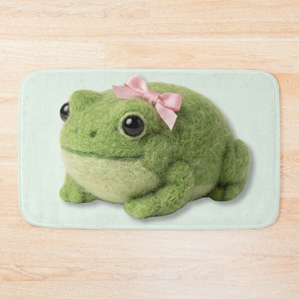 Item preview, Midori the Coquette Frog (Needle Felt Plushcore) designed and sold by Velvet Studio | Sailguga.