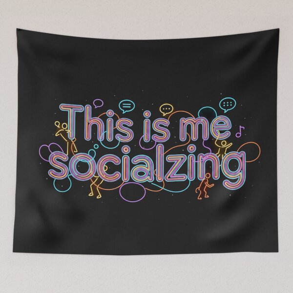 Item preview, This Is Me Socializing Introvert Neon Sign designed and sold by Owcomm.