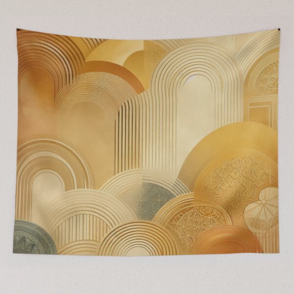 Item preview, Abstract Geometric Art Deco–inspired designed and sold by IZiets.