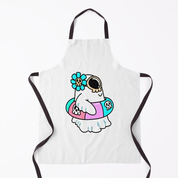 Item preview, Cute Ghost Pool Float – Fun Spooky Summer Illustration designed and sold by Horrify.