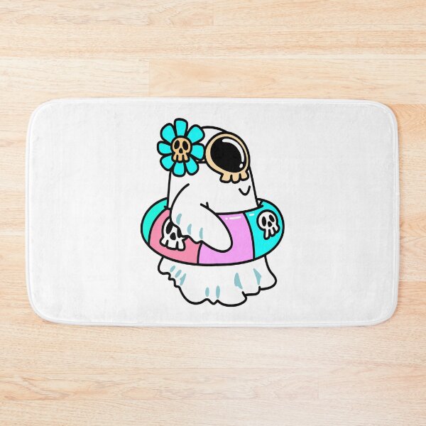 Item preview, Cute Ghost Pool Float – Fun Spooky Summer Illustration designed and sold by Horrify.