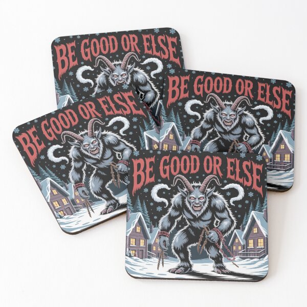 Item preview, Be Good or Else – Krampus Christmas Illustration designed and sold by EchoGrafik.