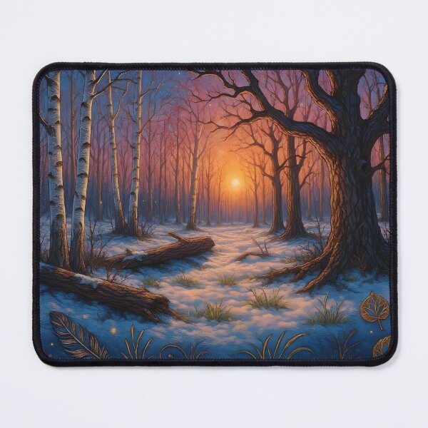 Item preview, Glimpses of Nature Frozen Twilight Barren Forest designed and sold by BreezyDawnDesigns.