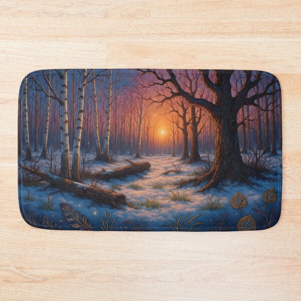 Item preview, Glimpses of Nature Frozen Twilight Barren Forest designed and sold by BreezyDawnDesigns.
