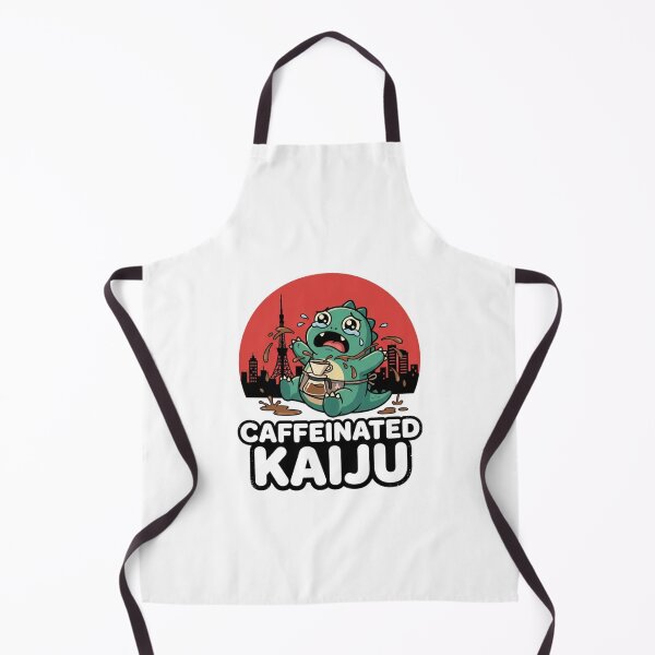 Item preview, Caffeinated Kaiju Funny Cartoon Mascot for Coffee and Monster Lovers designed and sold by chattsuede.