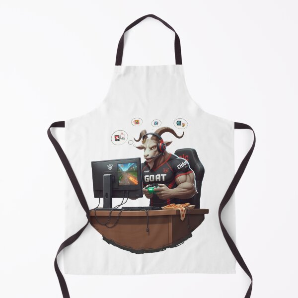 Item preview, Multitasking Goat Gamer designed and sold by LoganDzign.