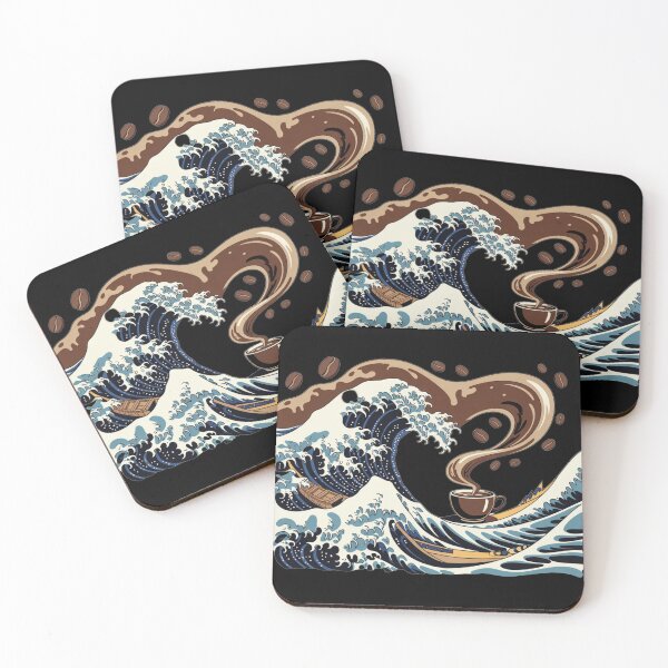 Item preview, The Great Wave Of Coffee designed and sold by Print-Panda.