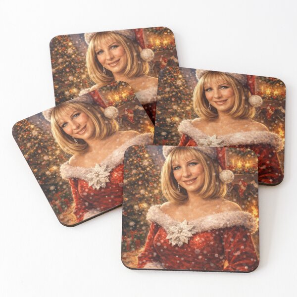 Item preview, Barbra Streisand Christmas Elegance – Timeless Holiday Portrait Art designed and sold by SHOCAMPOS DESIGNS .