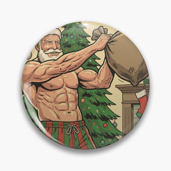 Item preview, Naughty List Lifter - Buff Santa Muscle Daddy Christmas Gym Workout designed and sold by muscledaddies.