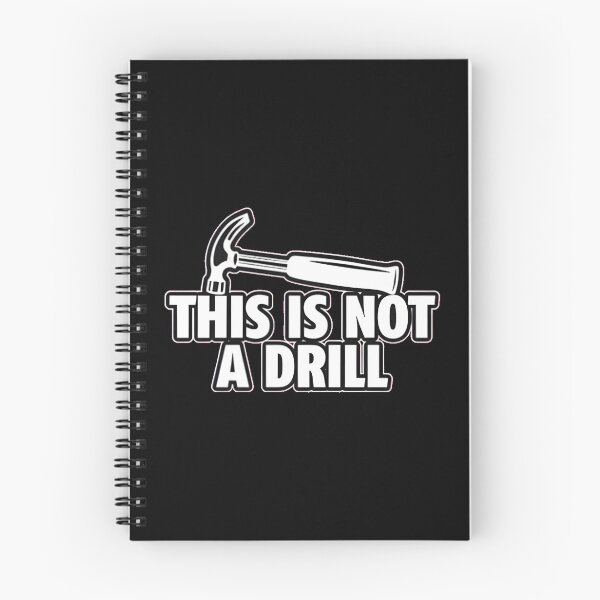 Item preview, This Is Not A Drill Funny Hammer Pun designed and sold by AbcDigs Studio.