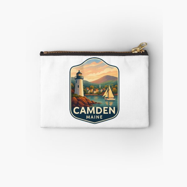 Item preview, Camden Maine Lighthouse and Sailboat with Mountain View designed and sold by Aryabek.