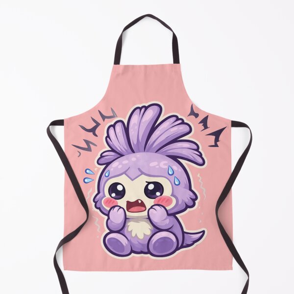 Item preview, Scared Wobblet Sticker – Cute Anxious Purple Mascot designed and sold by TroyTheTerrific.