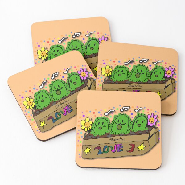 Item preview, The Three Singing Lovely Cactus or Cacti designed and sold by BluePhoenixCat.