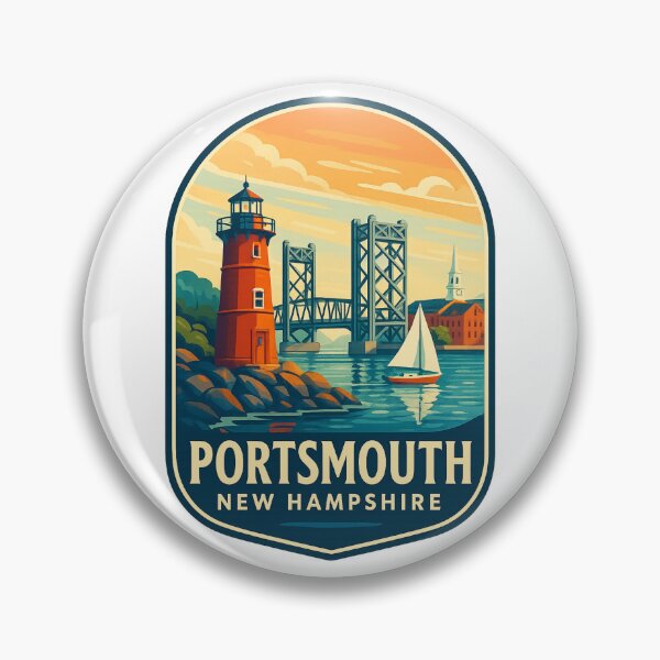 Item preview, Portsmouth New Hampshire Lighthouse and Drawbridge at Sunset designed and sold by Aryabek.