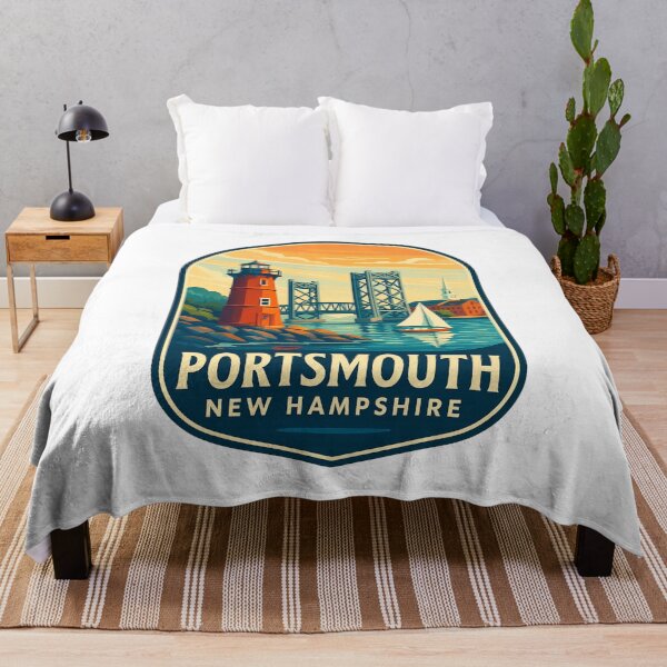 Item preview, Portsmouth New Hampshire Lighthouse and Drawbridge at Sunset designed and sold by Aryabek.