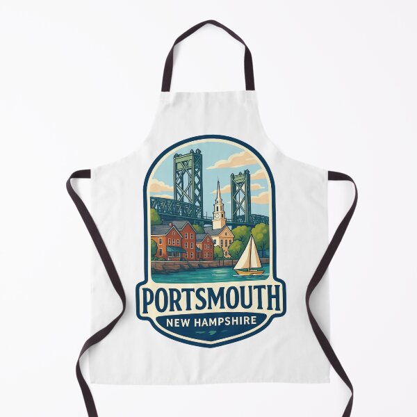 Item preview, Portsmouth New Hampshire Waterfront and Memorial Bridge designed and sold by Aryabek.