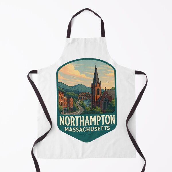 Item preview, Northampton Massachusetts Bridge and Church with Mountain Backdrop designed and sold by Aryabek.