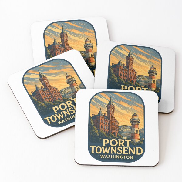 Item preview, Port Townsend Washington Lighthouse and Historic Clock Tower designed and sold by Aryabek.