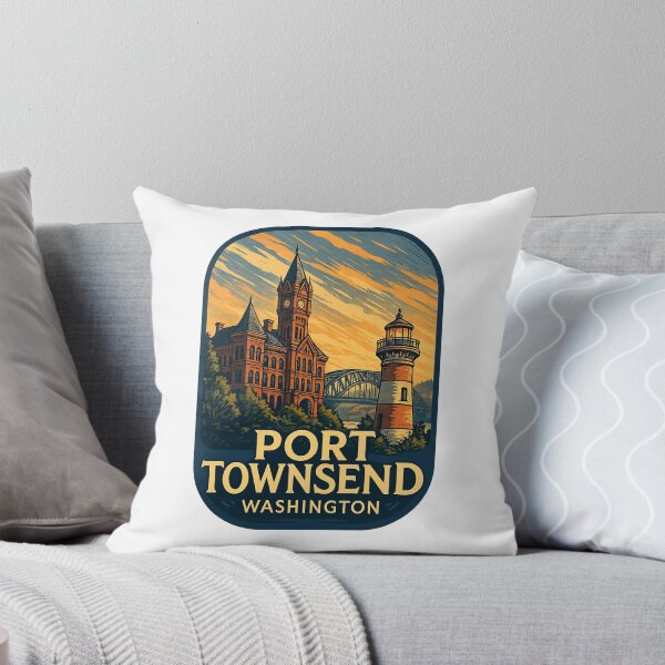 Item preview, Port Townsend Washington Lighthouse and Historic Clock Tower designed and sold by Aryabek.